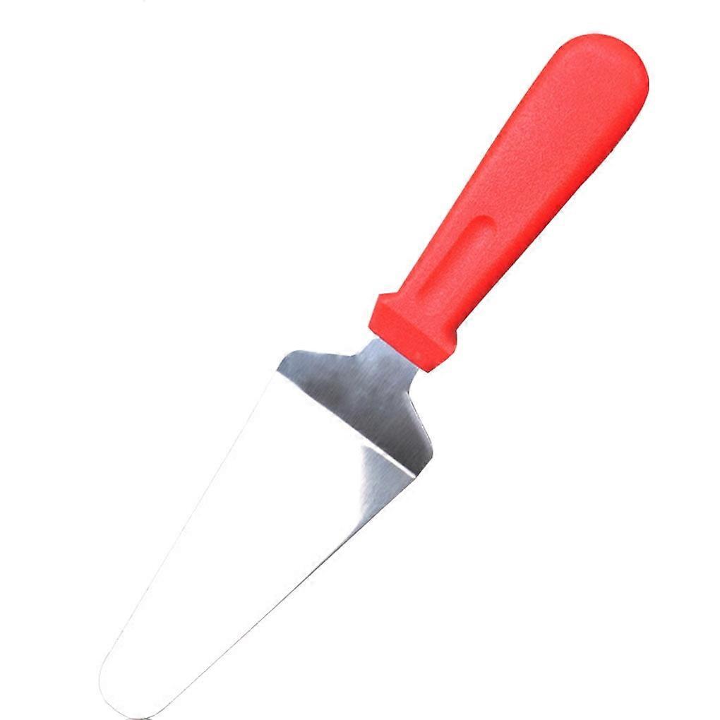 Jygee Stainless Steel Pizza Peel Pie Server Cake Spatula Scraper with Plastic Handle Baking Flatware
