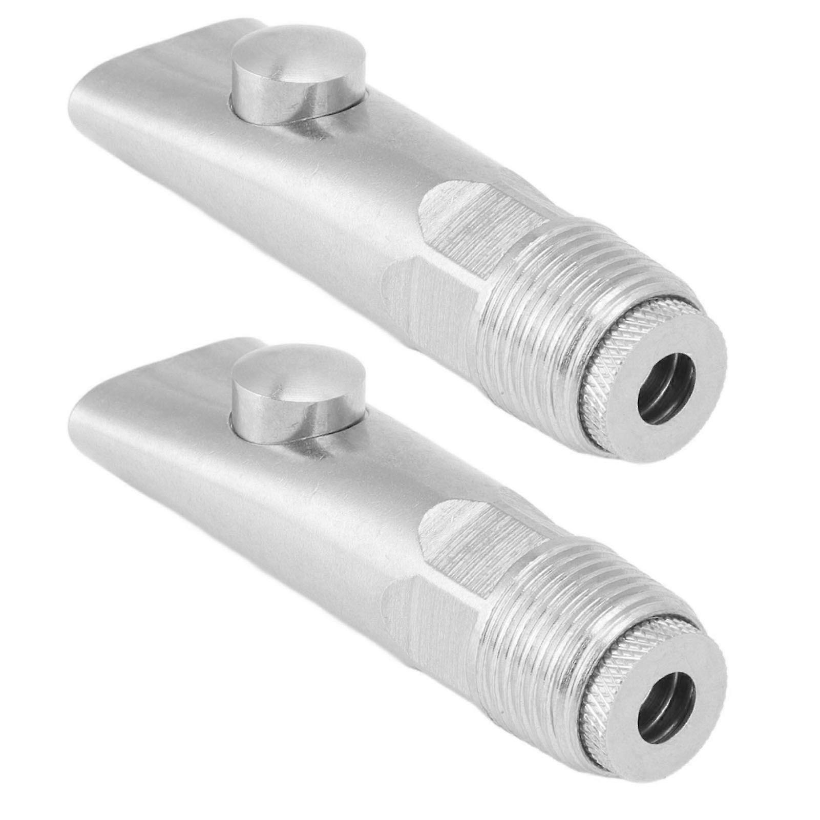 2pcs Pig Water Nipple Even Water Volume Stainless Steel G1/2 External Thread Pig Drinker for Sows Piglets Without Filter