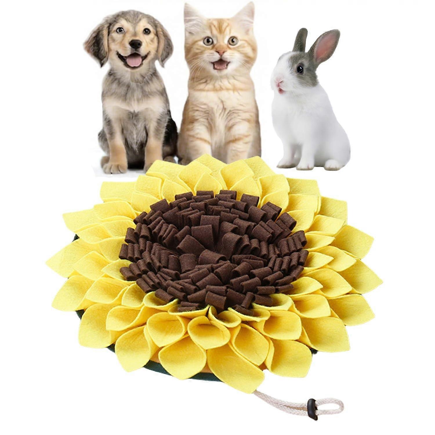 Snuffle Mat For Dogs And Cats Flower Design Slow Feeding Foraging Training