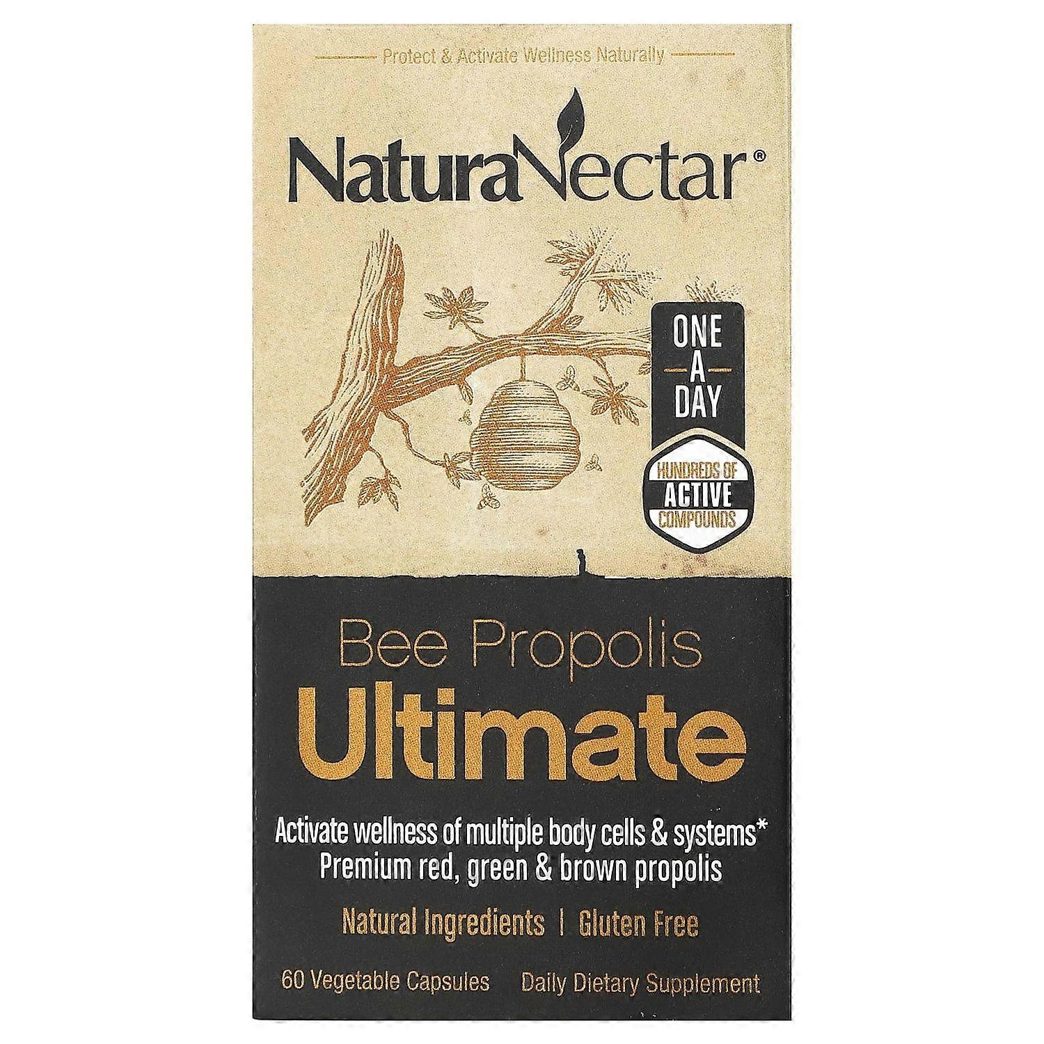 NaturaNectar, Bee Propolis Ultimate, 60 Vegetable Capsules