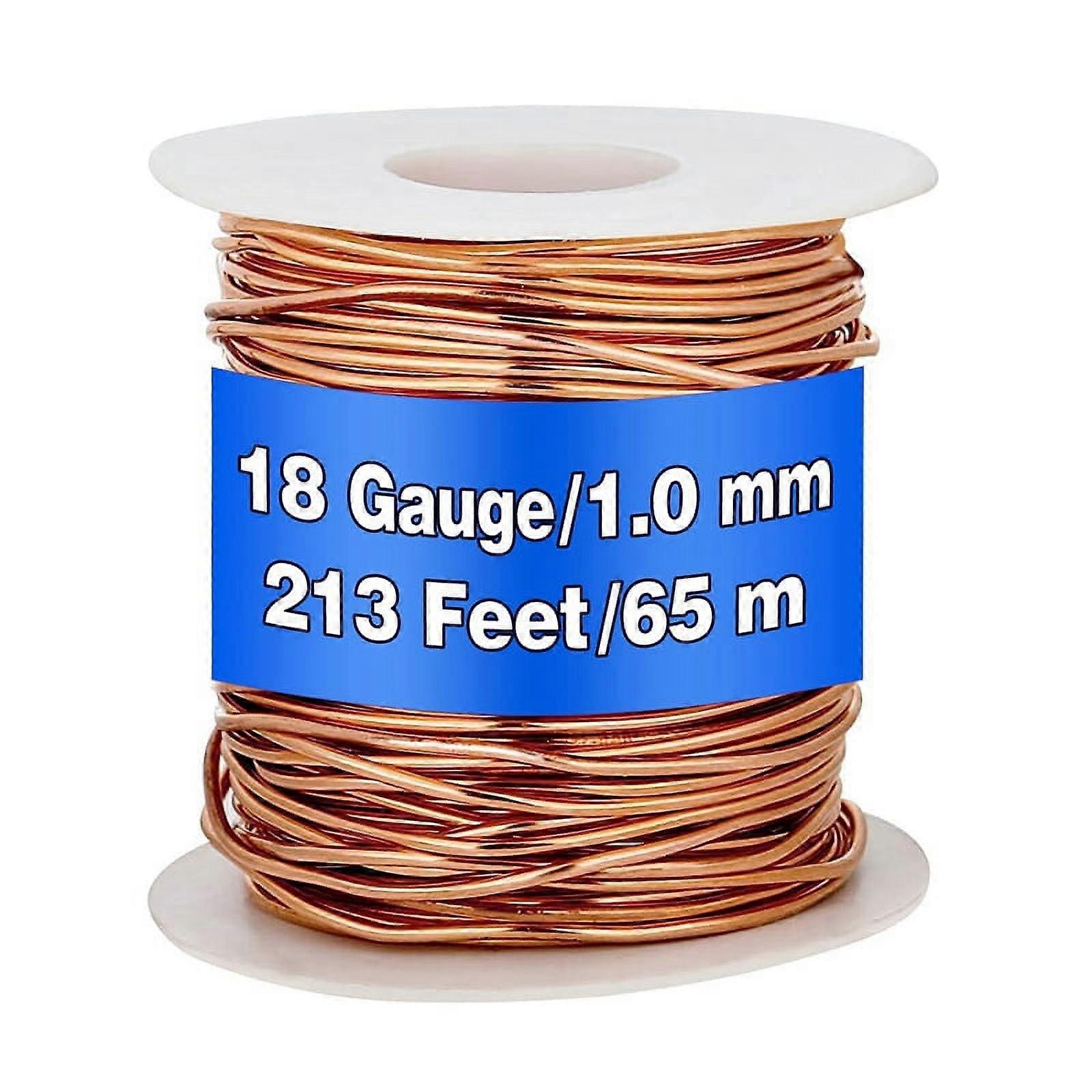 99.9% Dead Soft Copper Wire, 18 Gauge/1 mm Diameter, Pure Wire