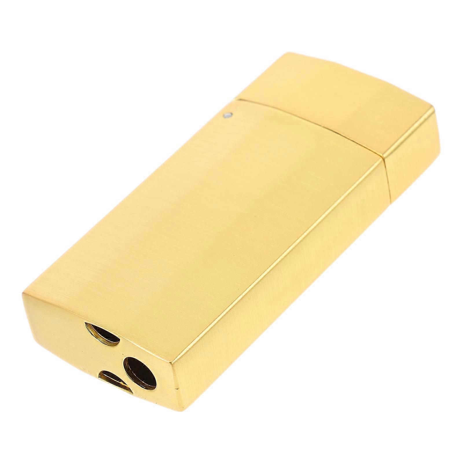 Lighter Holder Golden Metal Case for 1 Protective Sleeve