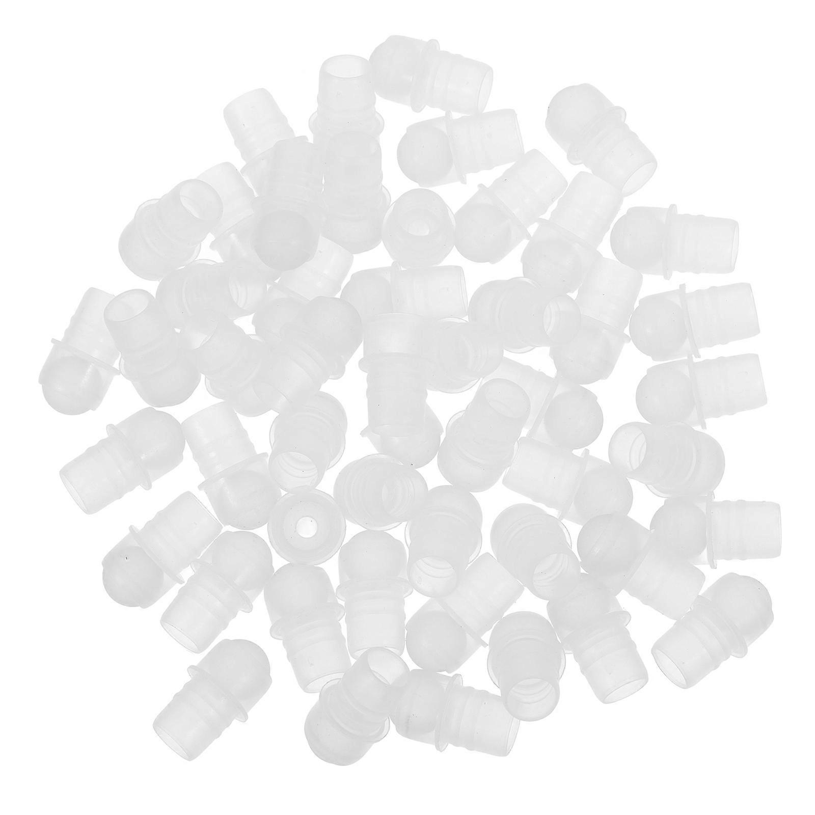 White Roller Ball Inserts for Perfume Bottles Crafted from PP with 50Pcs