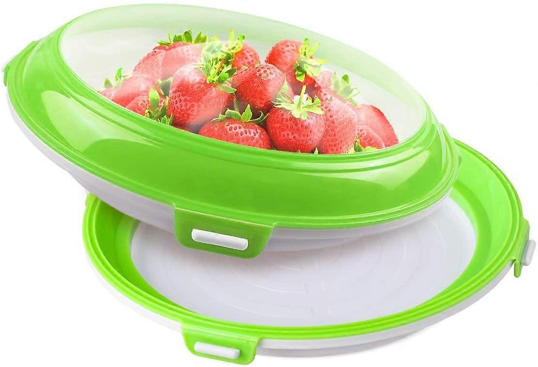 OliviaLiving Food Preservation Trays Reusable Food Trays Stackable Plastic BPA Free Food Storage Container For Refrigerator & Freezer