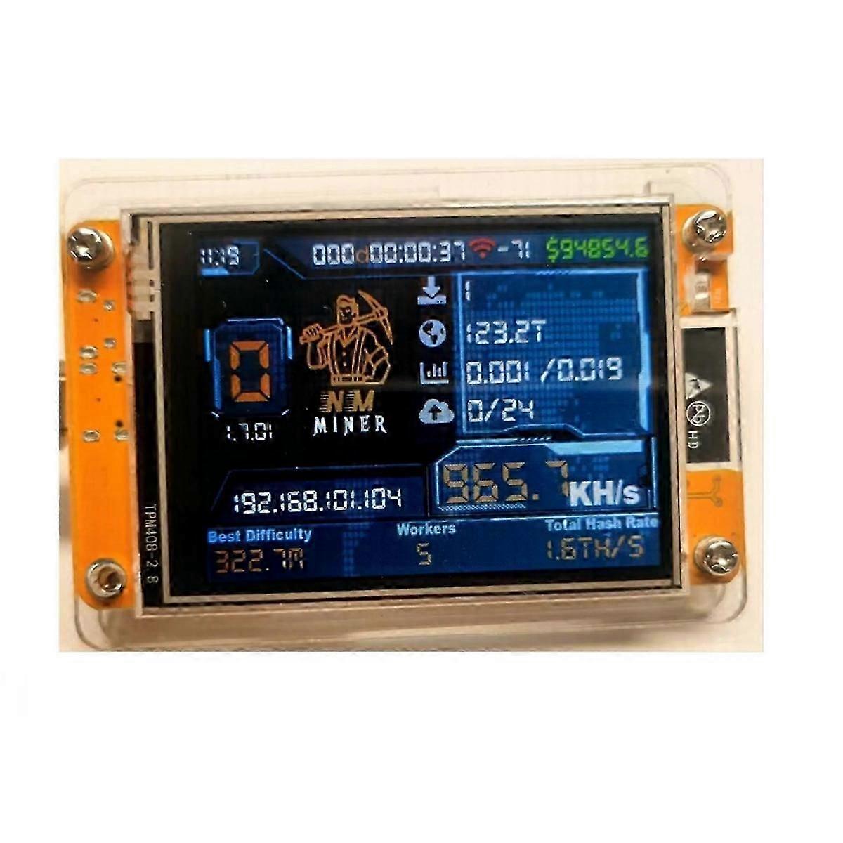 NerdMiner V2 Bitcoin Miner with 964KH/s Hashrate and 2.8-Inch ESP32 Display