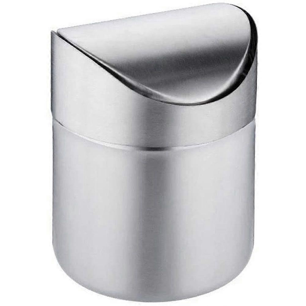 Mini Trash Can for Desk with Lid Desktop for Office Bathroom Kitchen