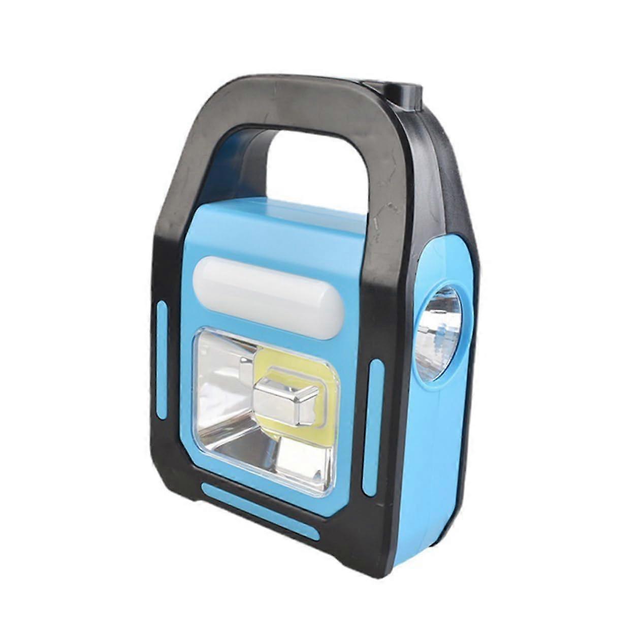 Rechargeable Camping Lantern With Rubber Exterior, Portable Emergency Handheld Work Light