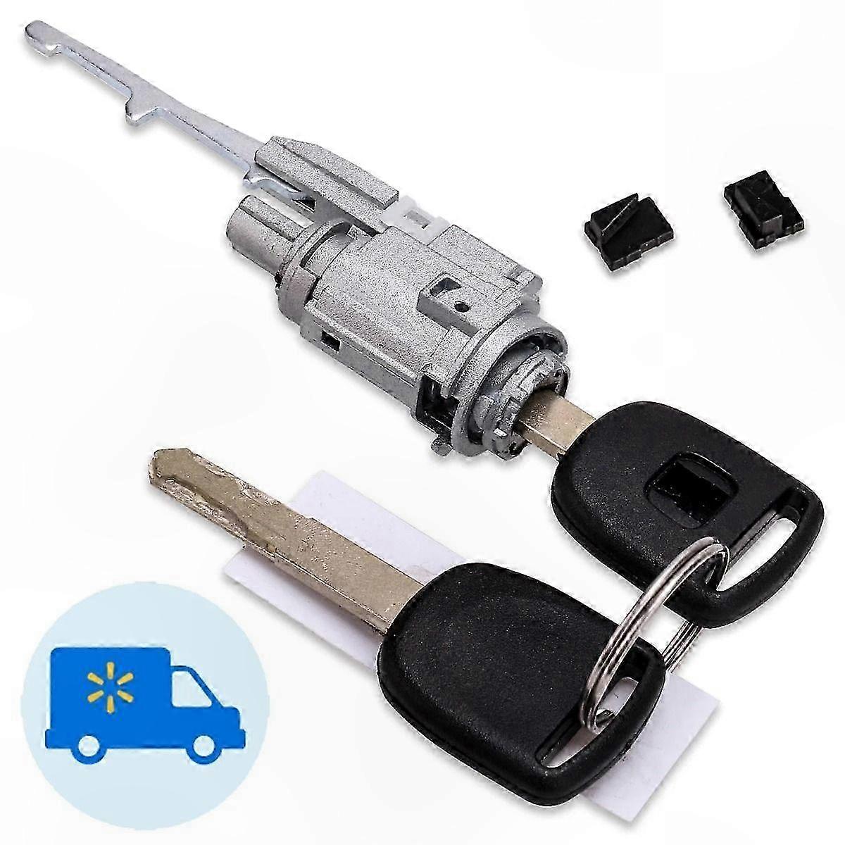 Ignition Switch Lock Cylinder for Select  and Acura Models 2007-2013, Compatible with Accord Civic CR-V CR-Z Element Fit Odyssey S2000