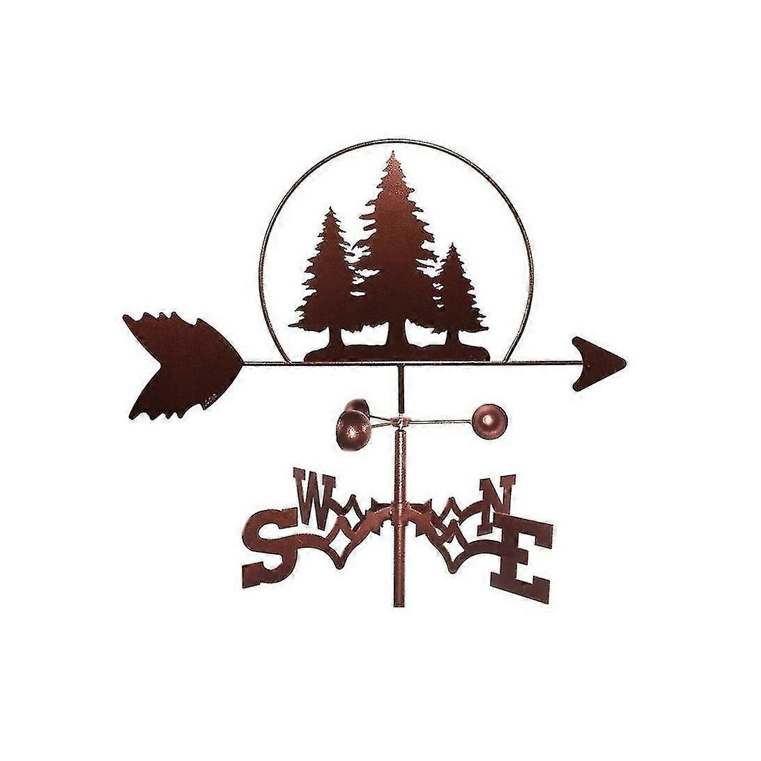 3本の木天気ベーンスプレーペイント屋外屋根屋根装飾