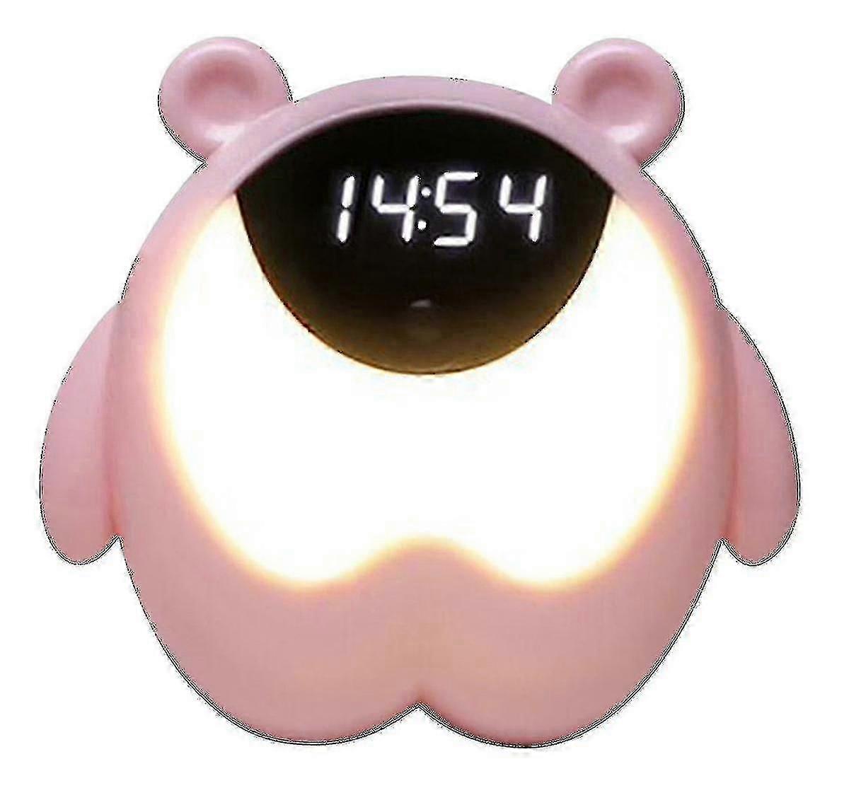 Night Light Alarm Clock Body Alarm & Vibration Induction 3w Time Light Alarm Clock