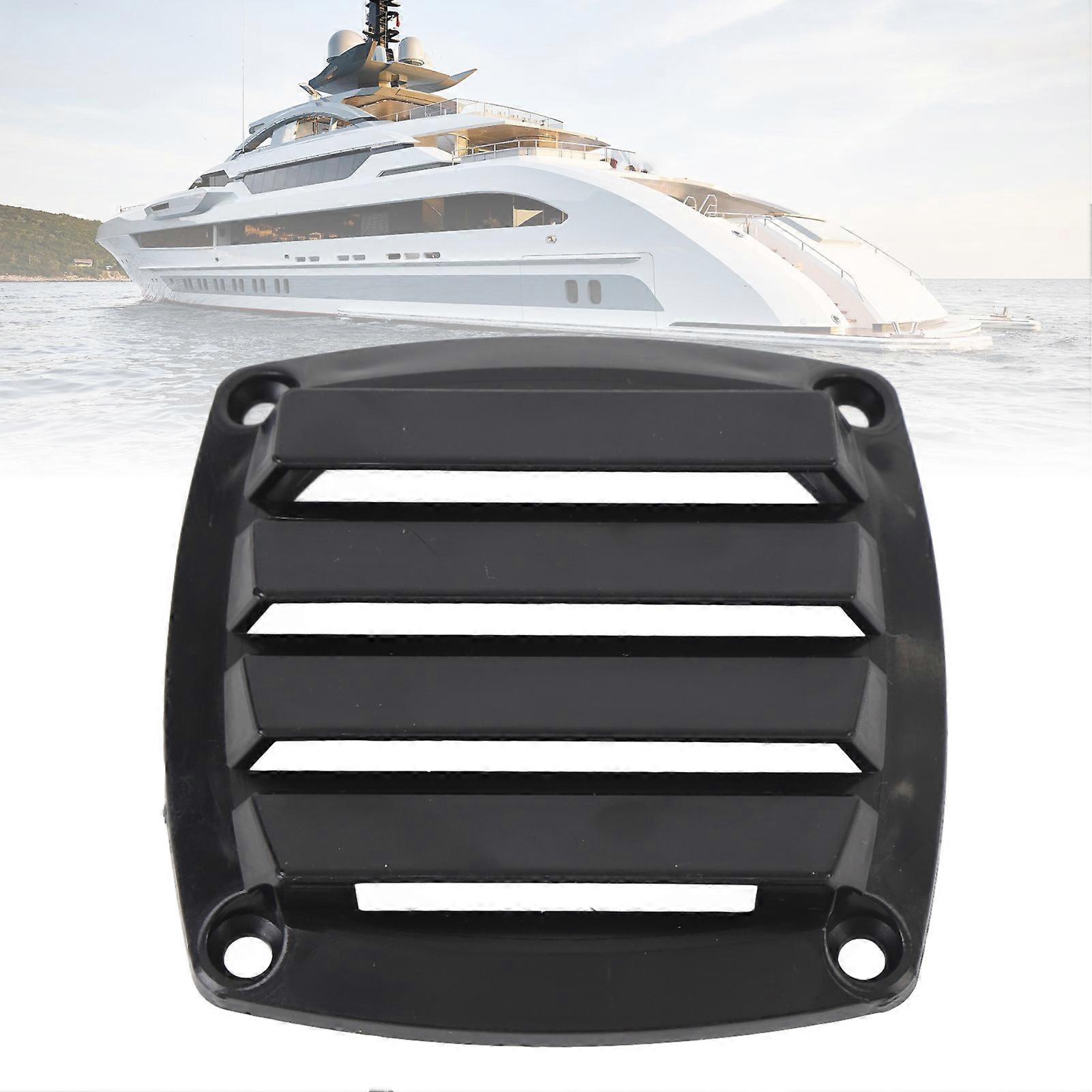 Louvered Flush Plastic Thru Vent 3in Boat Vent Easy Installation Optimal Airflow for Boat RV Black 