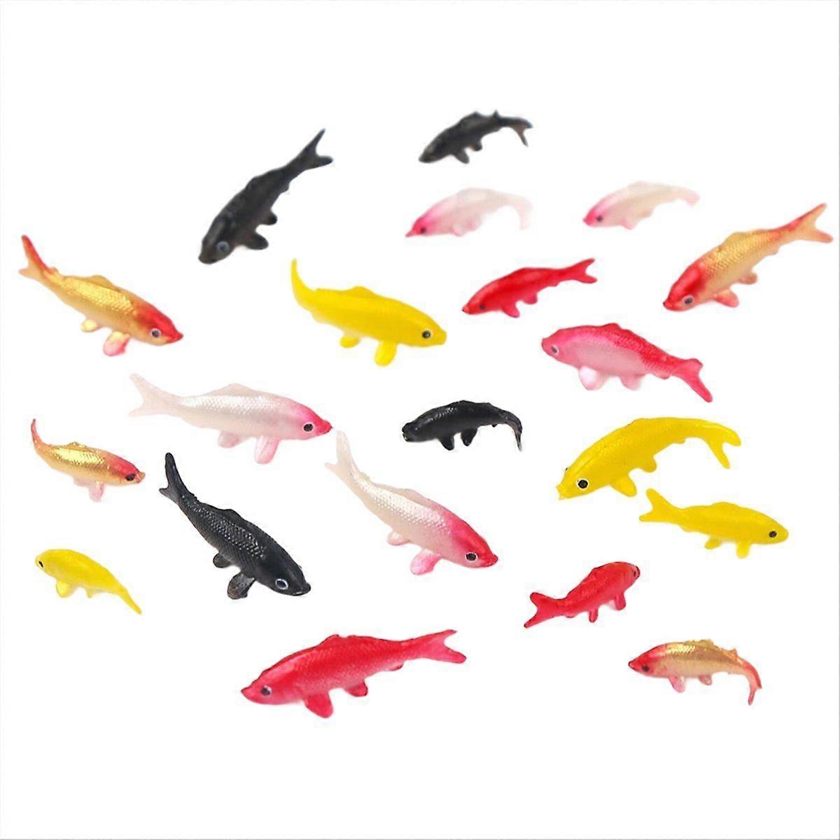 50Pc Mini Carp Ornaments DIY Decorative Goldfish Ornaments Mini Carp Model Suitable for DIY Fish Ta