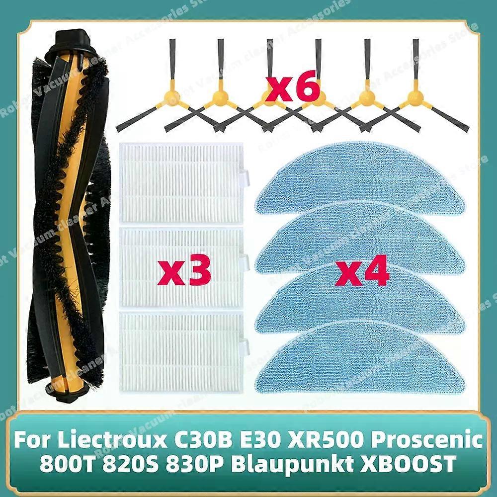 Compatible for Liectroux C30B E30 XR500 Proscenic 800T 820S 830P Blaupunkt XBOOST Main Side Brush Mop Hepa Filter Parts