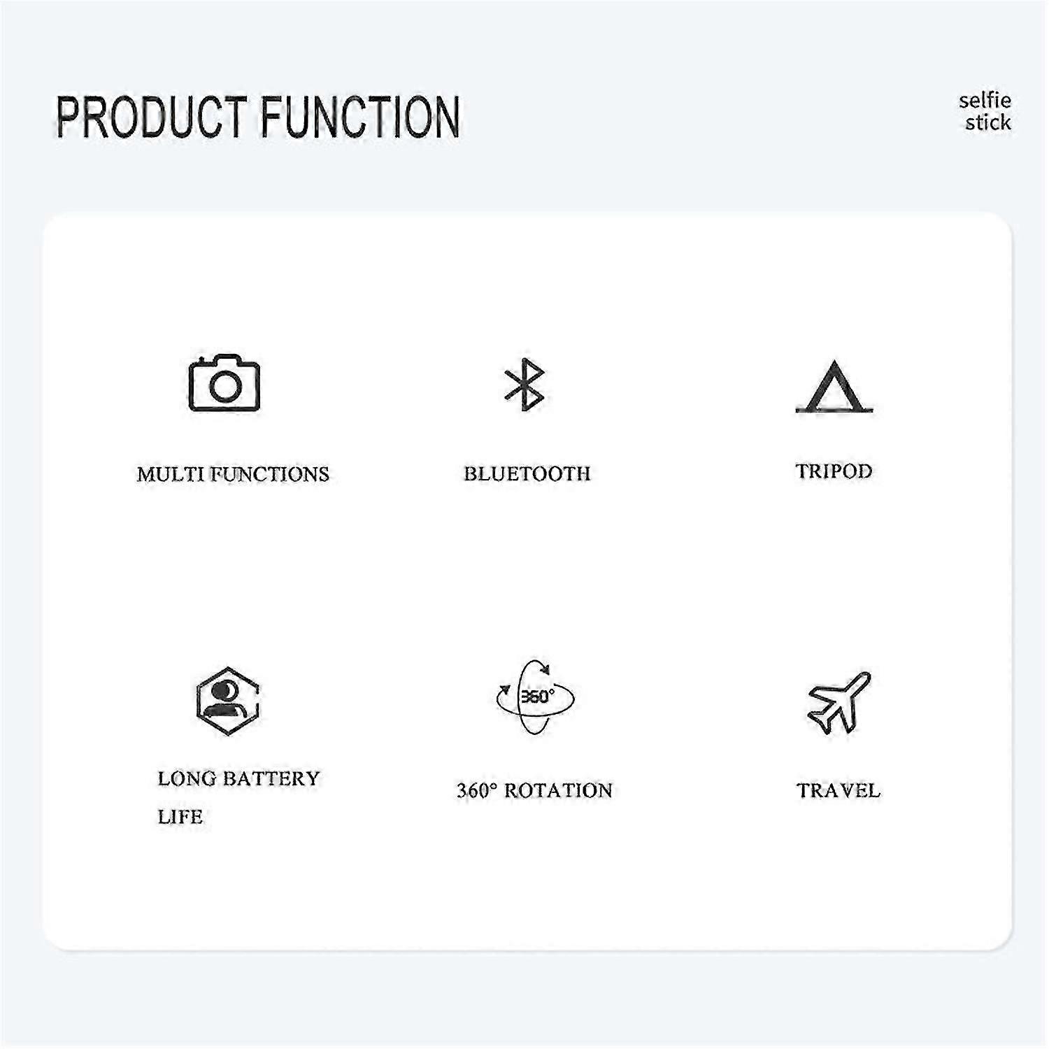 Bluetooth Selfie Stick Mobile Phone Holder Retractable Mini Tripod