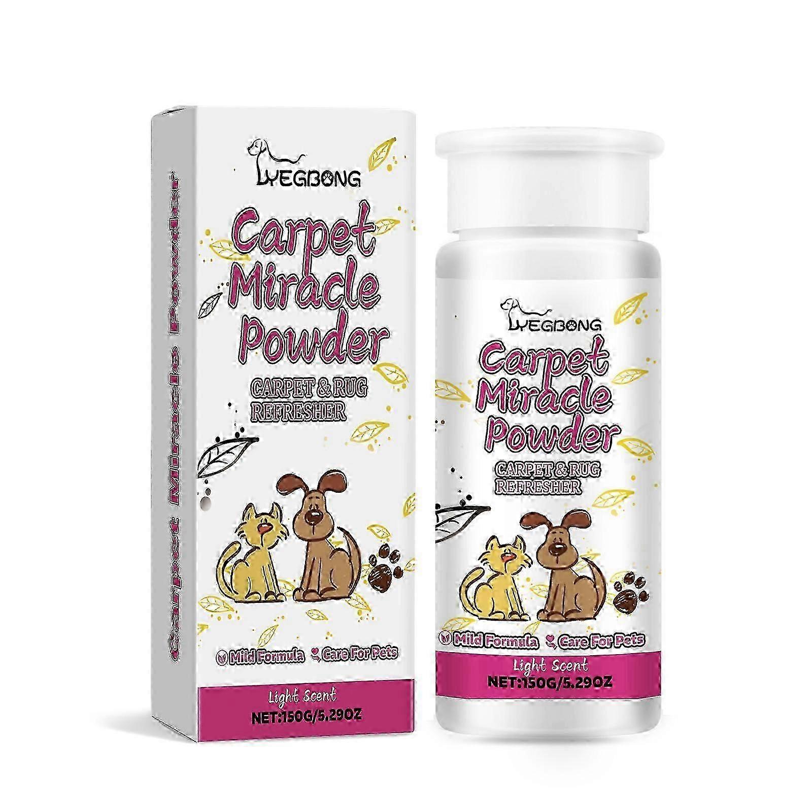 דאודורנט לשטיחים לחיות מחמד - מסיר ביעילות ריחות ומרענן אזורים בחיות מחמד, 150 גרם