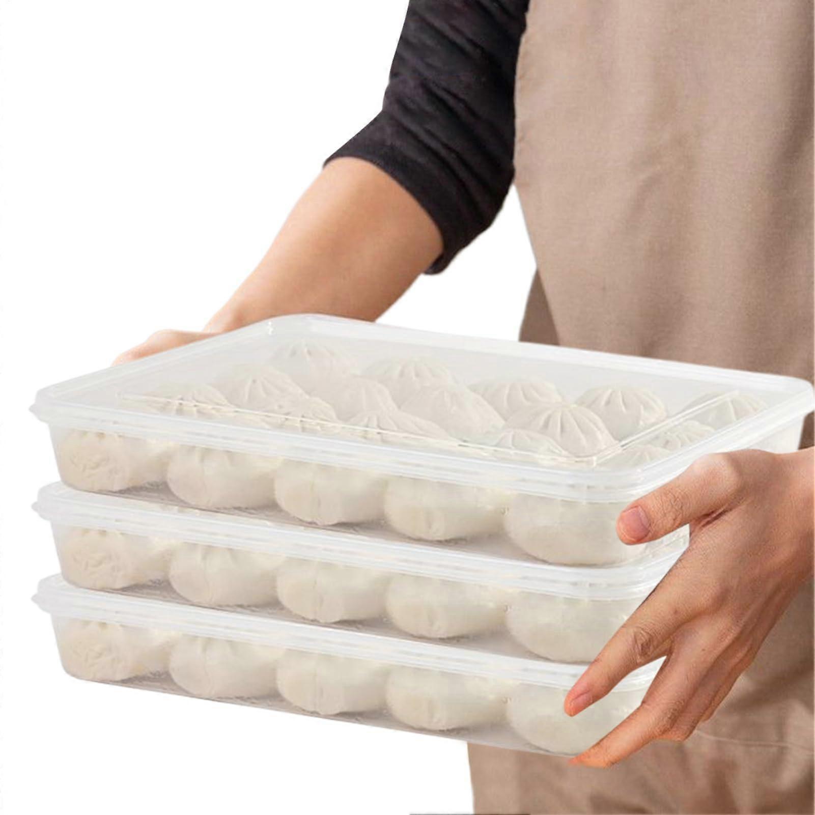 Egg Holder for Fridge with Lid, NonStick Egg Organizer Storage Container for Kitchen, Microwave, Restaurant Use