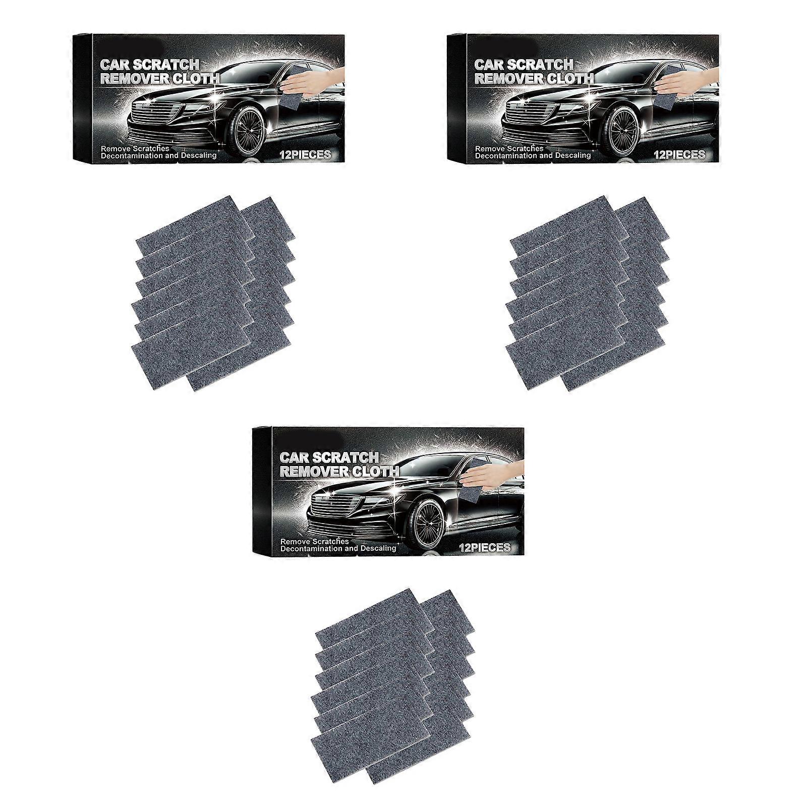(12PCS) Car Scratch Remover Cloth Scratch Repair Removal Easy to Use for Car Paintwork Repair in Minutes Multicolor