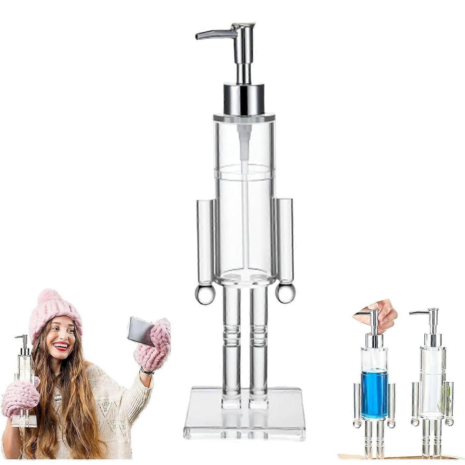 unbrand Distributeur de savon Casse-Noisette flacon de savon pour les mains décoratif et rechargeabl