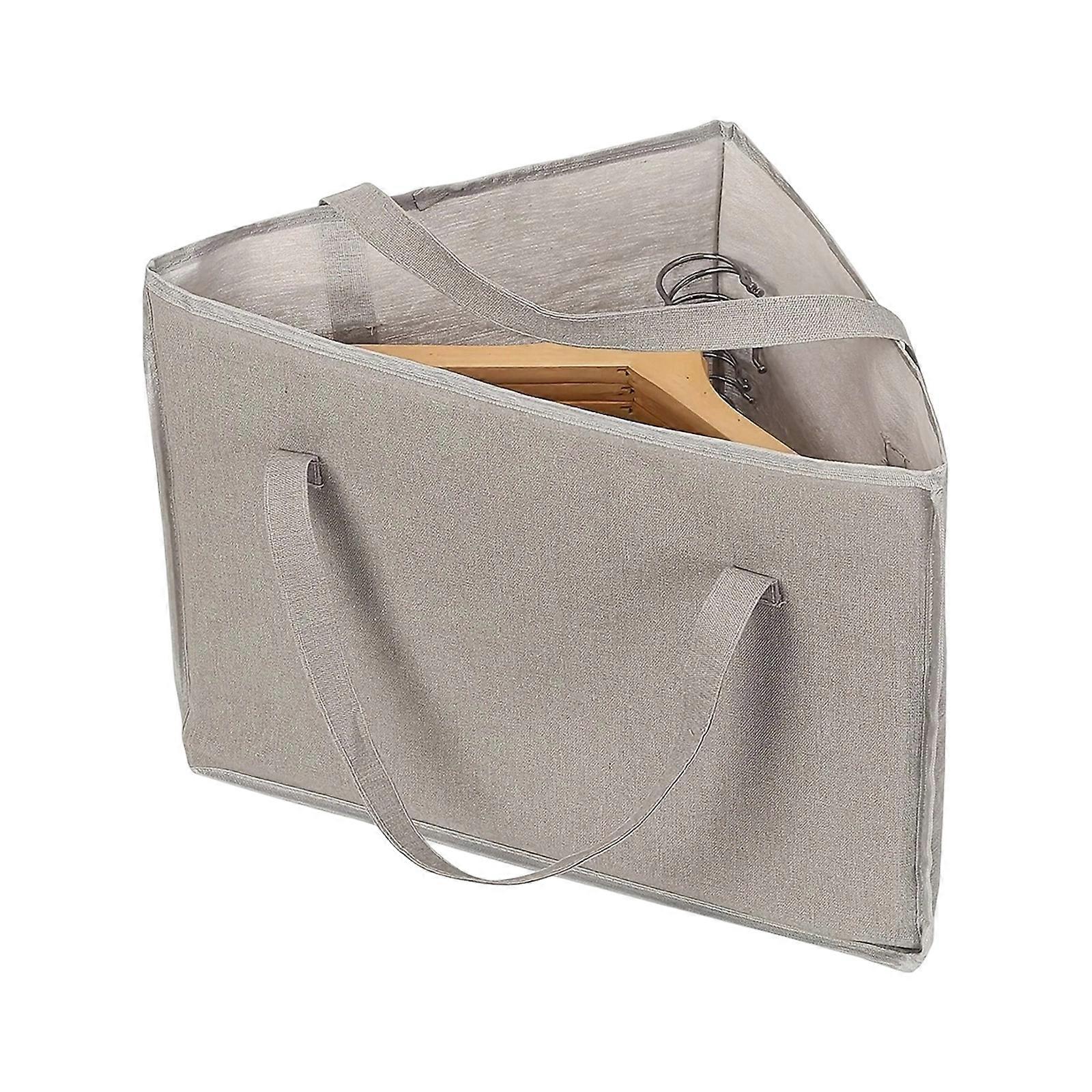 Quick Assembly Triangle Shelf Organizers For Clothes Toy Storage Solution For Apartments Dorm Rooms  grey