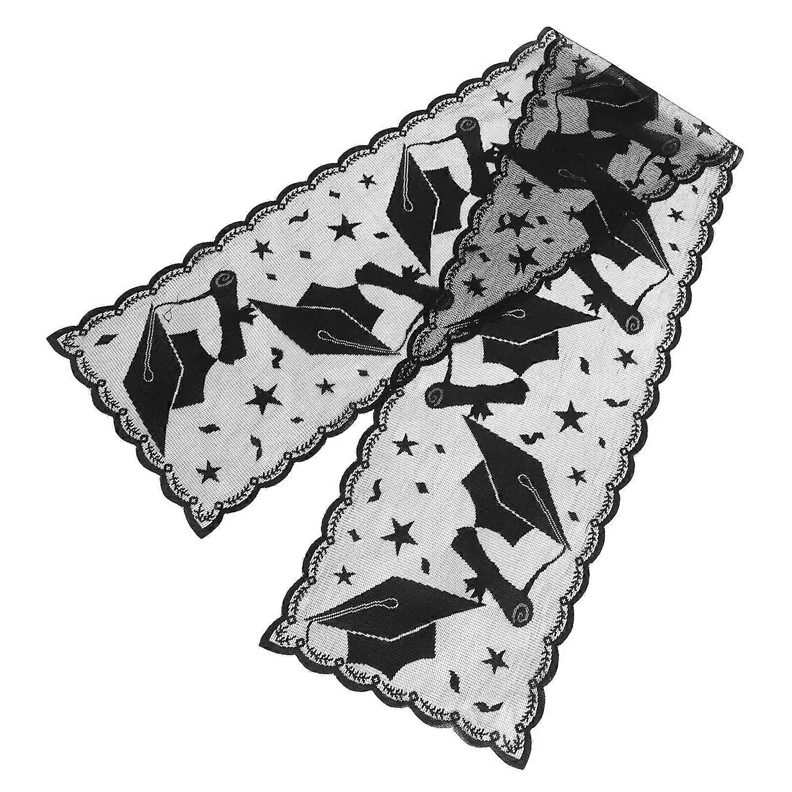 Lace Graduation Table Runner Lace Grad Cap Table Runner Decorative Tablecloth