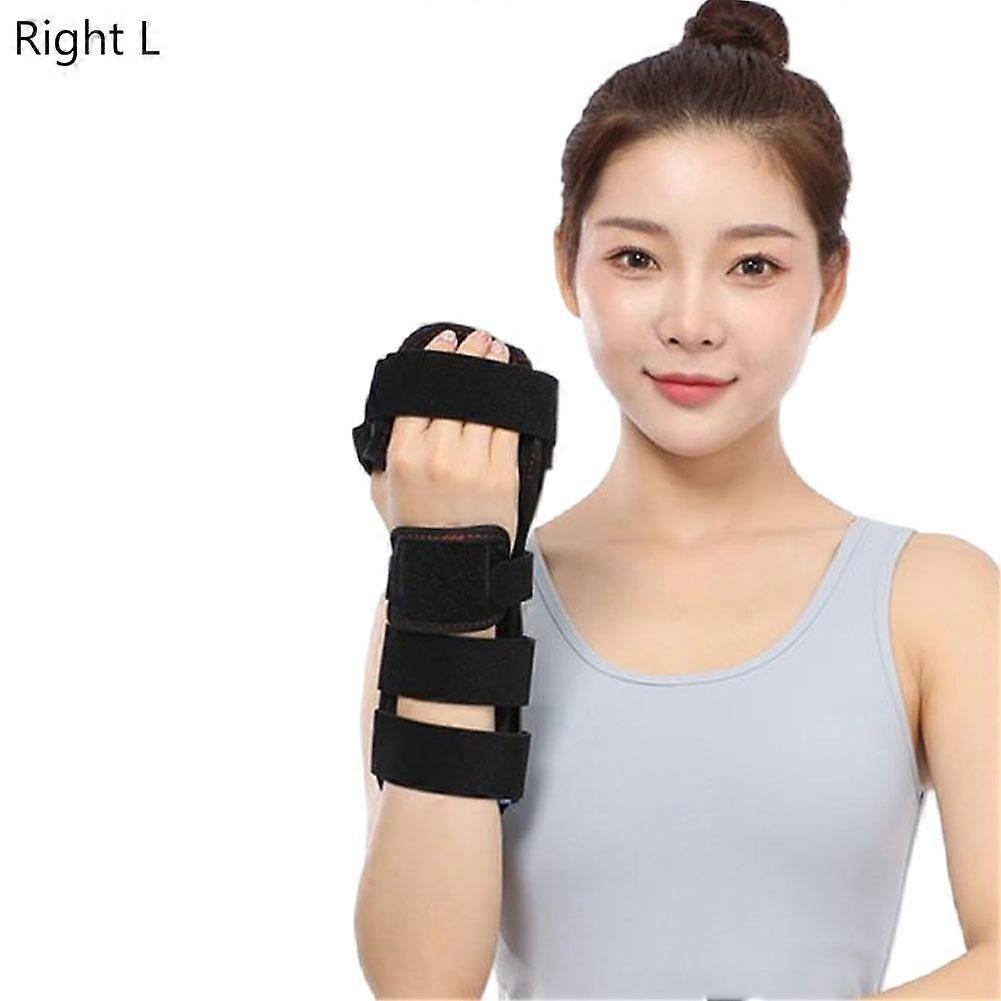 For Wrist Hand Splint Ergonomic Breathable Support for Fracture Sprain Recovery Adjustable Ambidextrous Black
