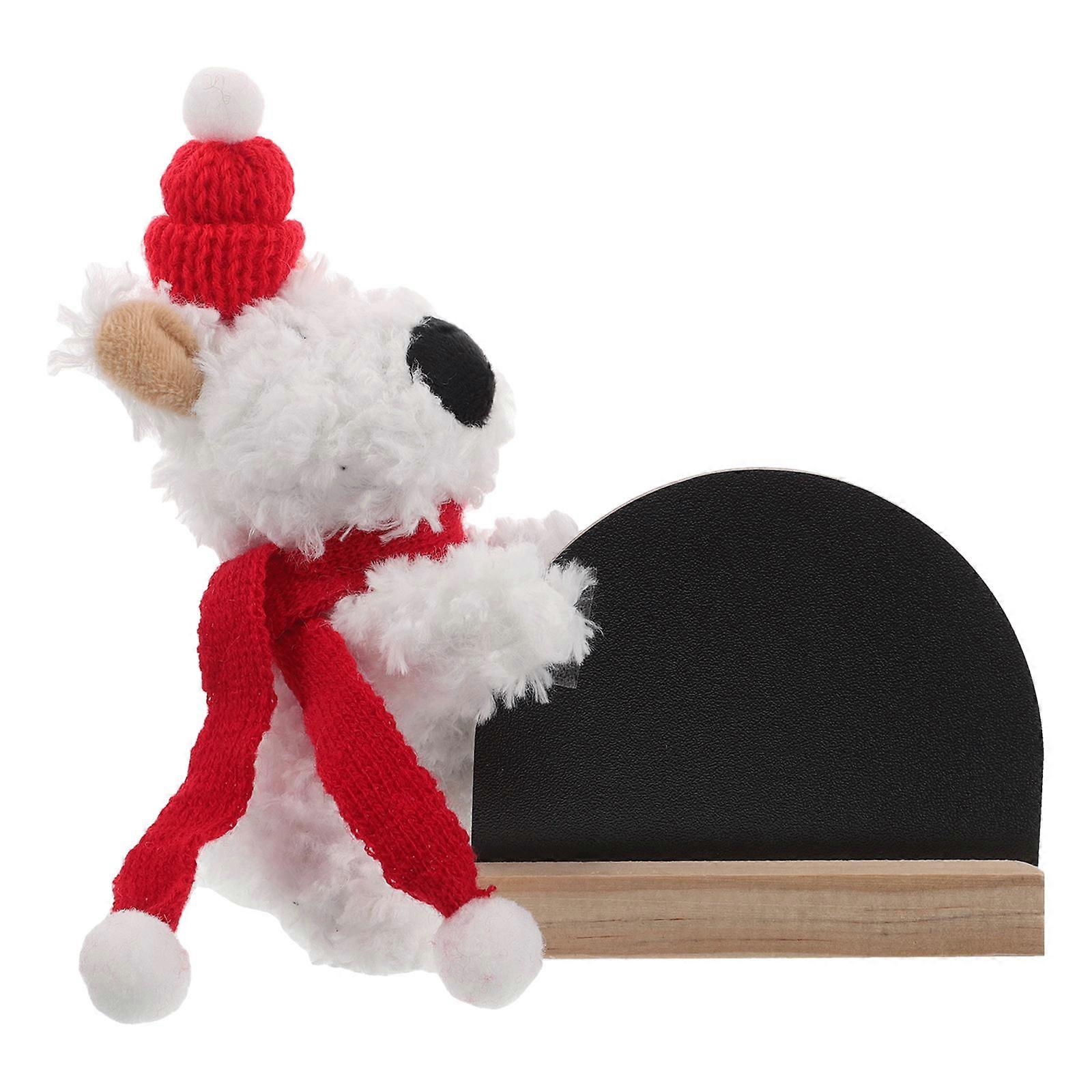 Plush Dog Car Dashboard Display Temporary Parking Board for 1Set