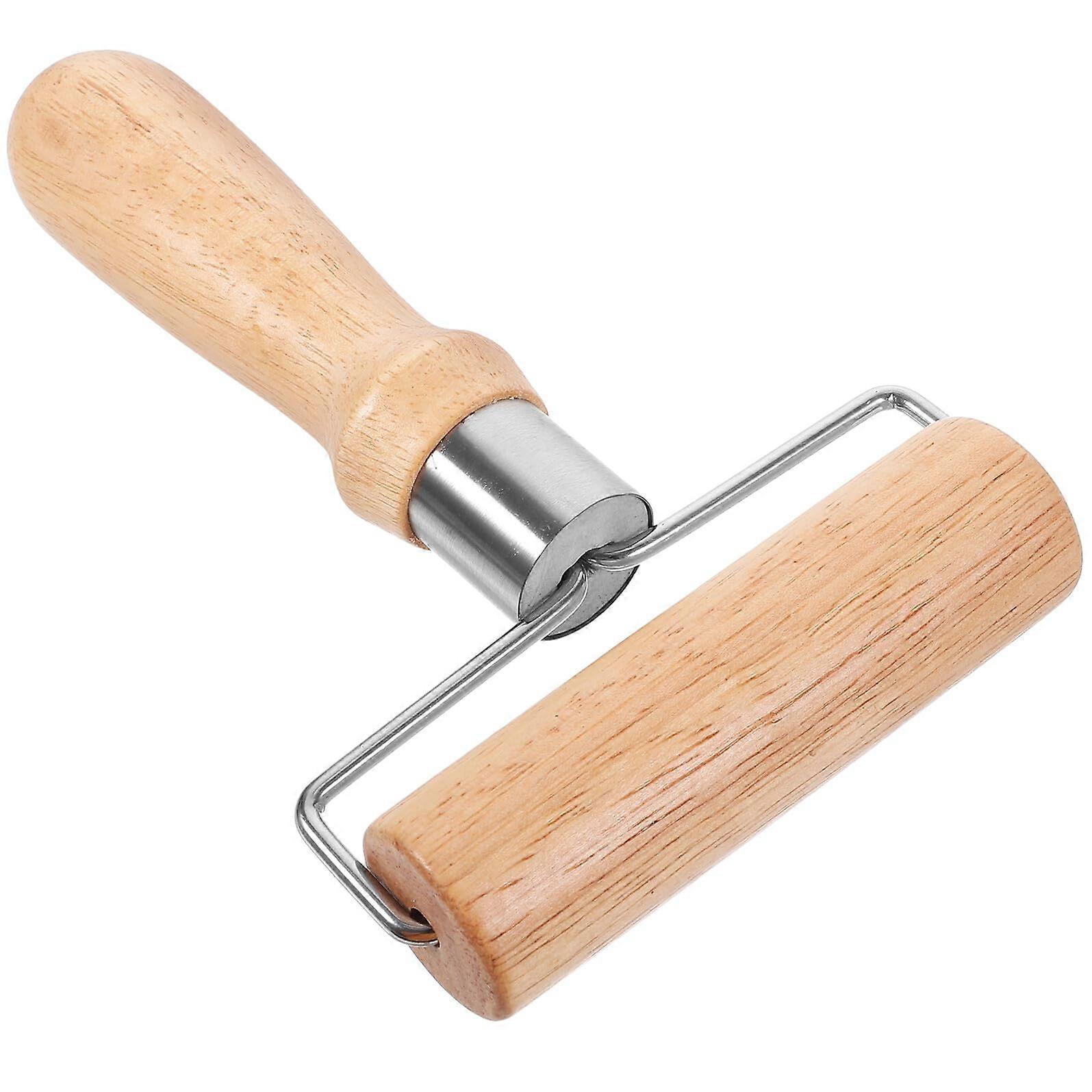 Nonstick Wooden Rolling Pin for Baking Pizza Pastry Pasta with Smooth Surface and Ergonomic Grip