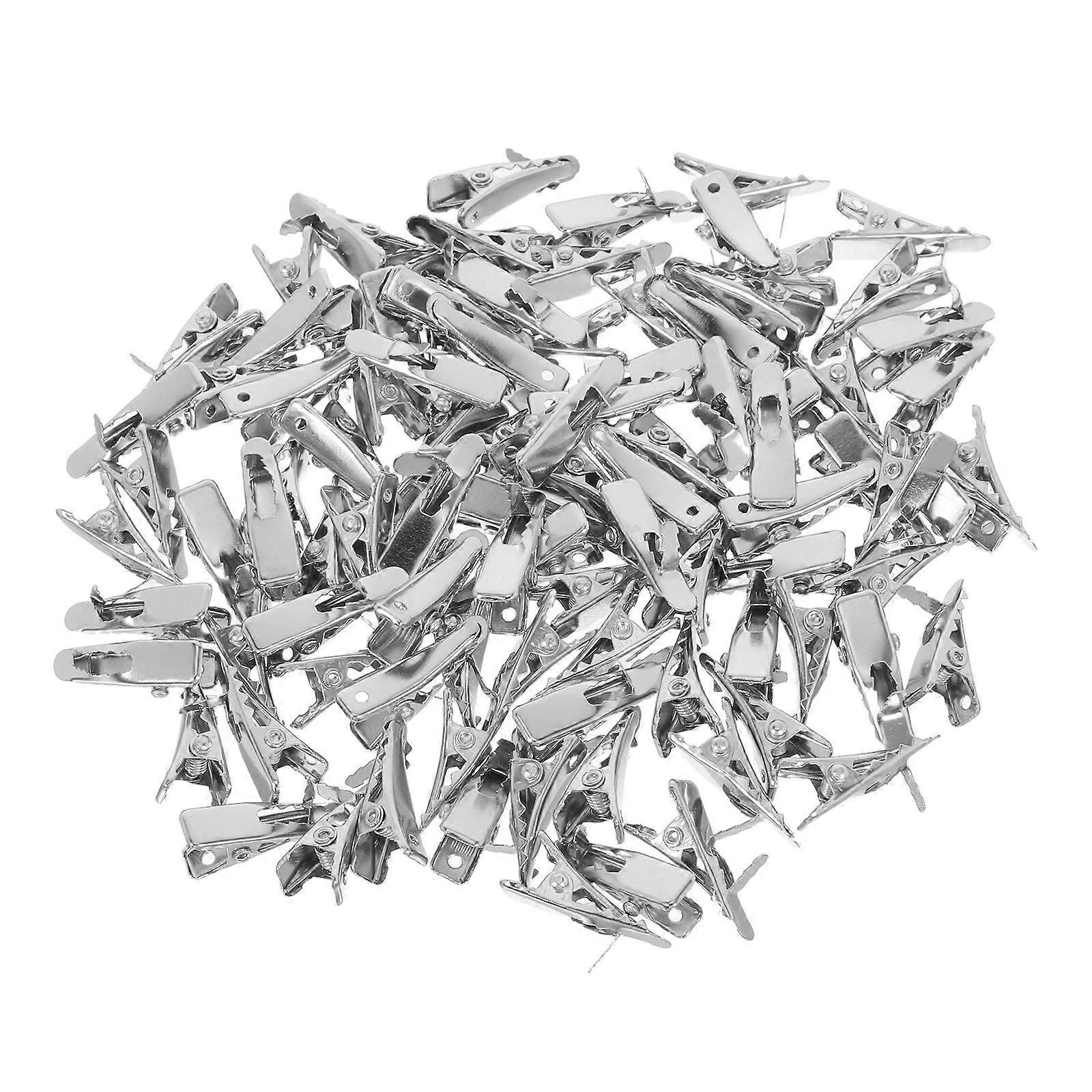 Silver Clips for Ornaments Christmas Tree Clips 100Pcs Pack