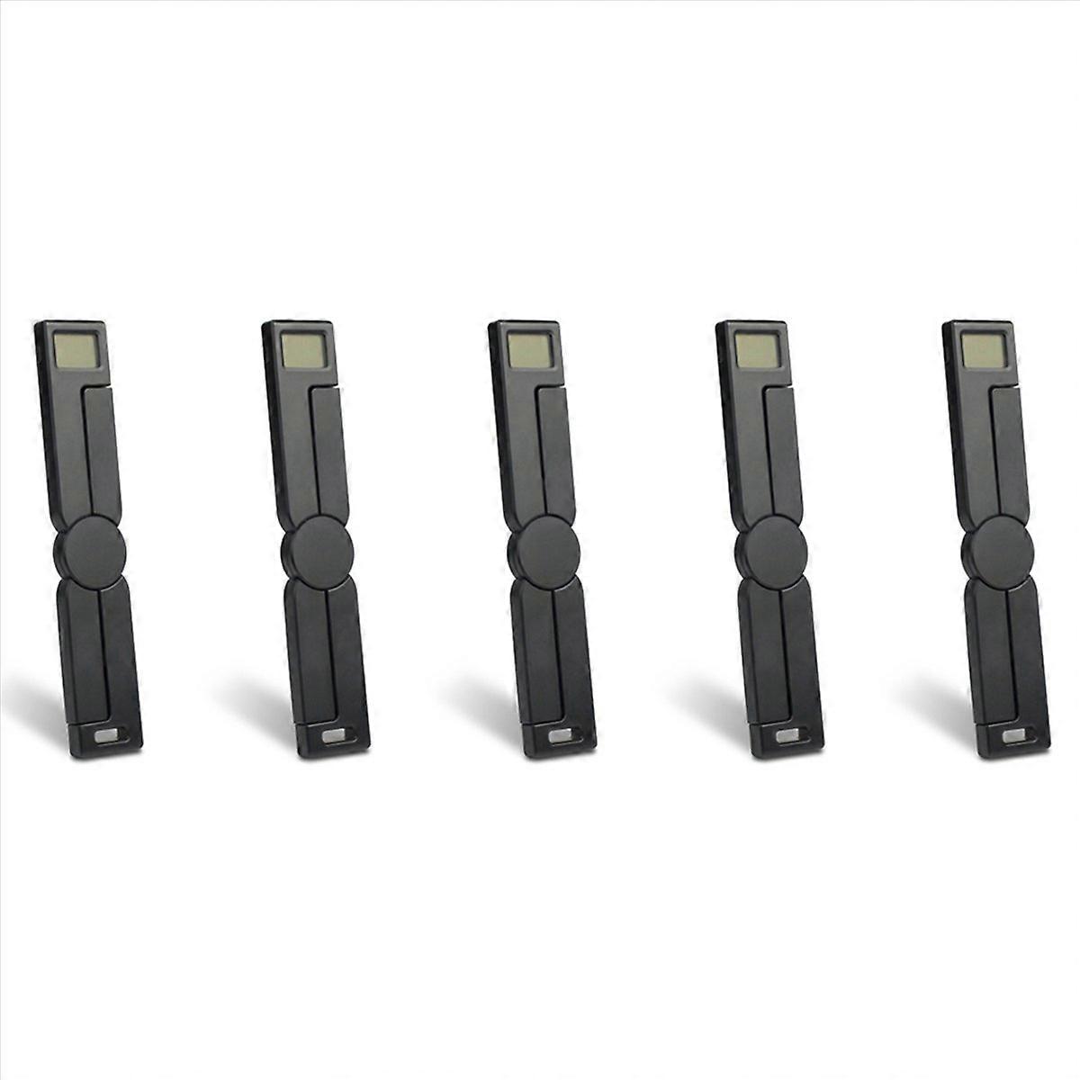 Mini Folding Digital Portable Food Weighing Scale Black