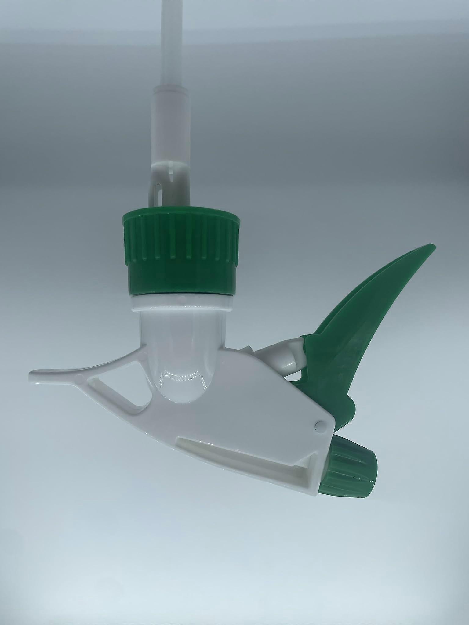 Spray Bottle Nozzle Replacement 6 Pack Green, Adjustable Mist or Stream, 360° Upside Down, Leakproof Trigger Head for 16oz 24oz 32oz Bottles