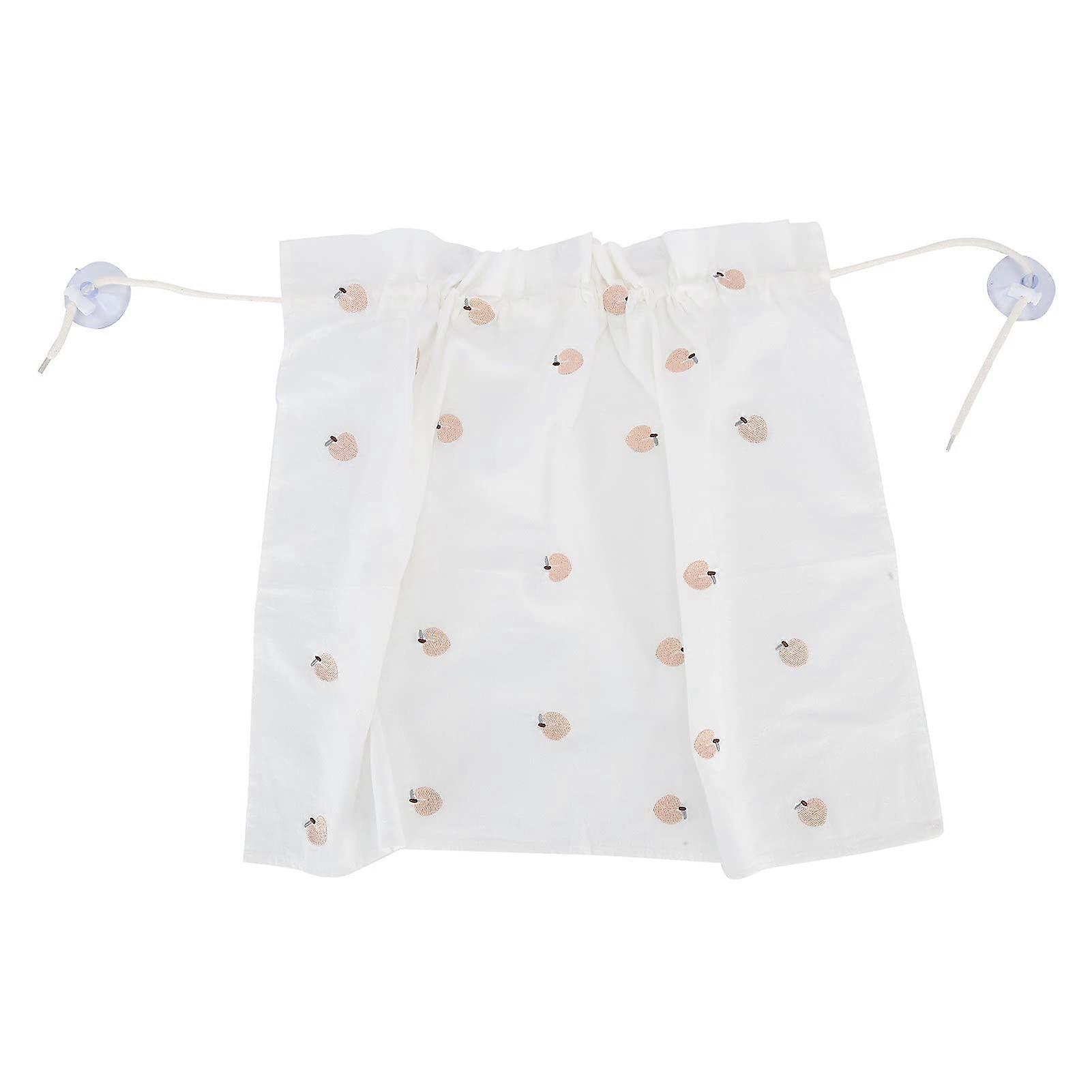 Retractable Car Sun Shade Curtain for Kids and Pets, Foldable Cute Peach Design Blocks Sunlight