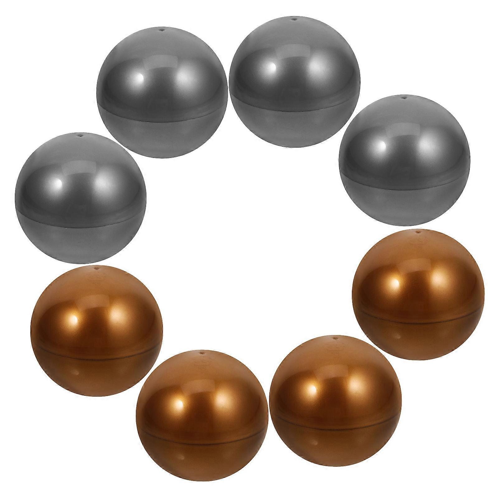 Twisted Ball Plastic Capsules for Vending Machine 8Pcs Assorted Color Round Balls