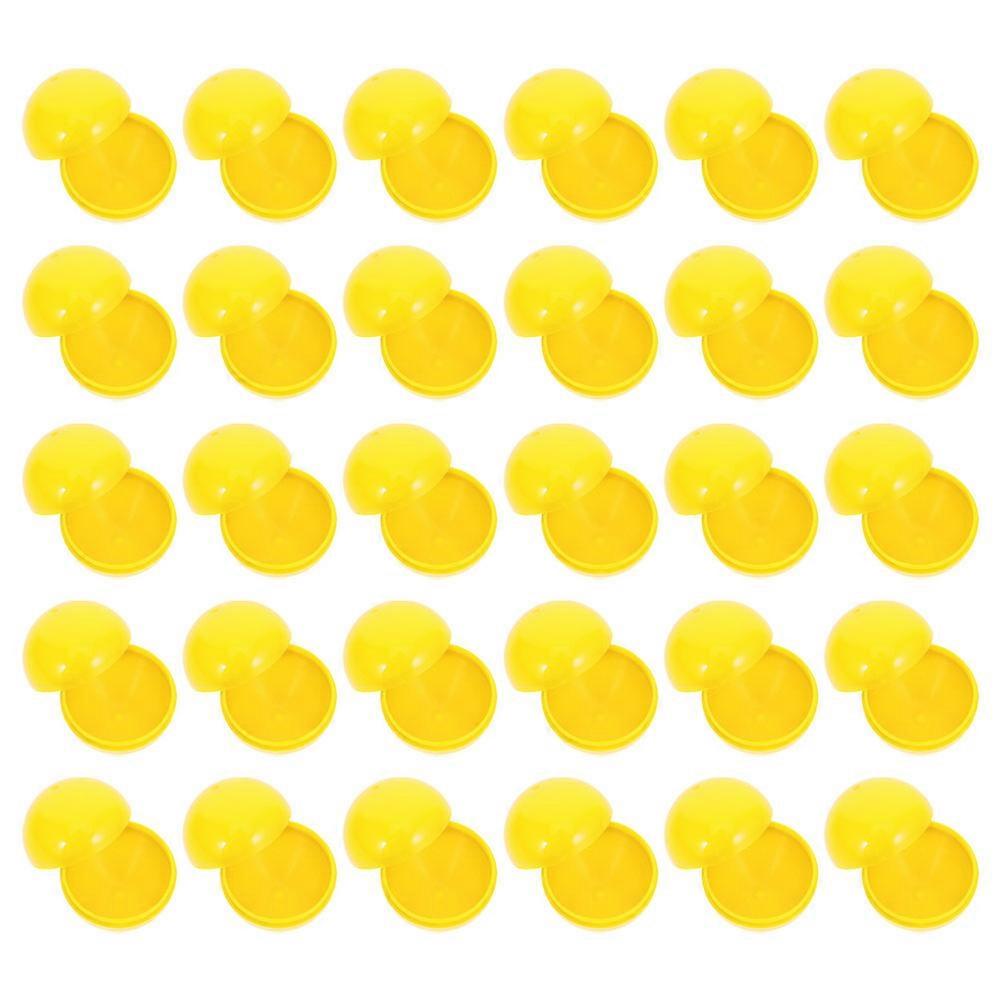 Yellow PVC Raffle Balls for Party Games 30Pcs Openable Balls