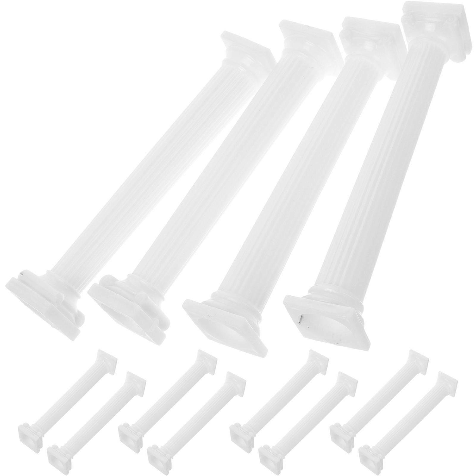 Micro Landscape Roman Column for Table Decor 12Pcs White Mini Columns