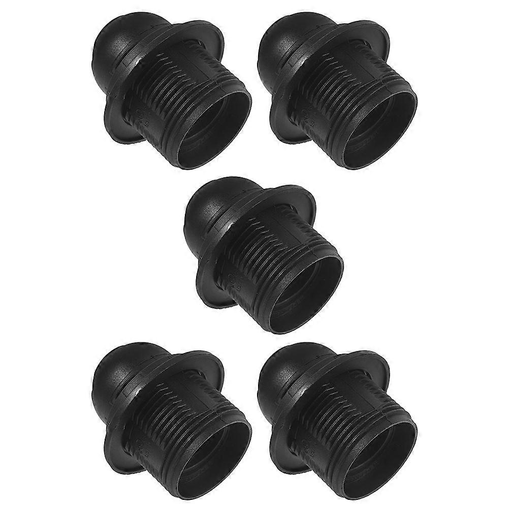 E26 Light Socket Bulb Holder for Lamp Use 20Pcs Black Threaded Screw