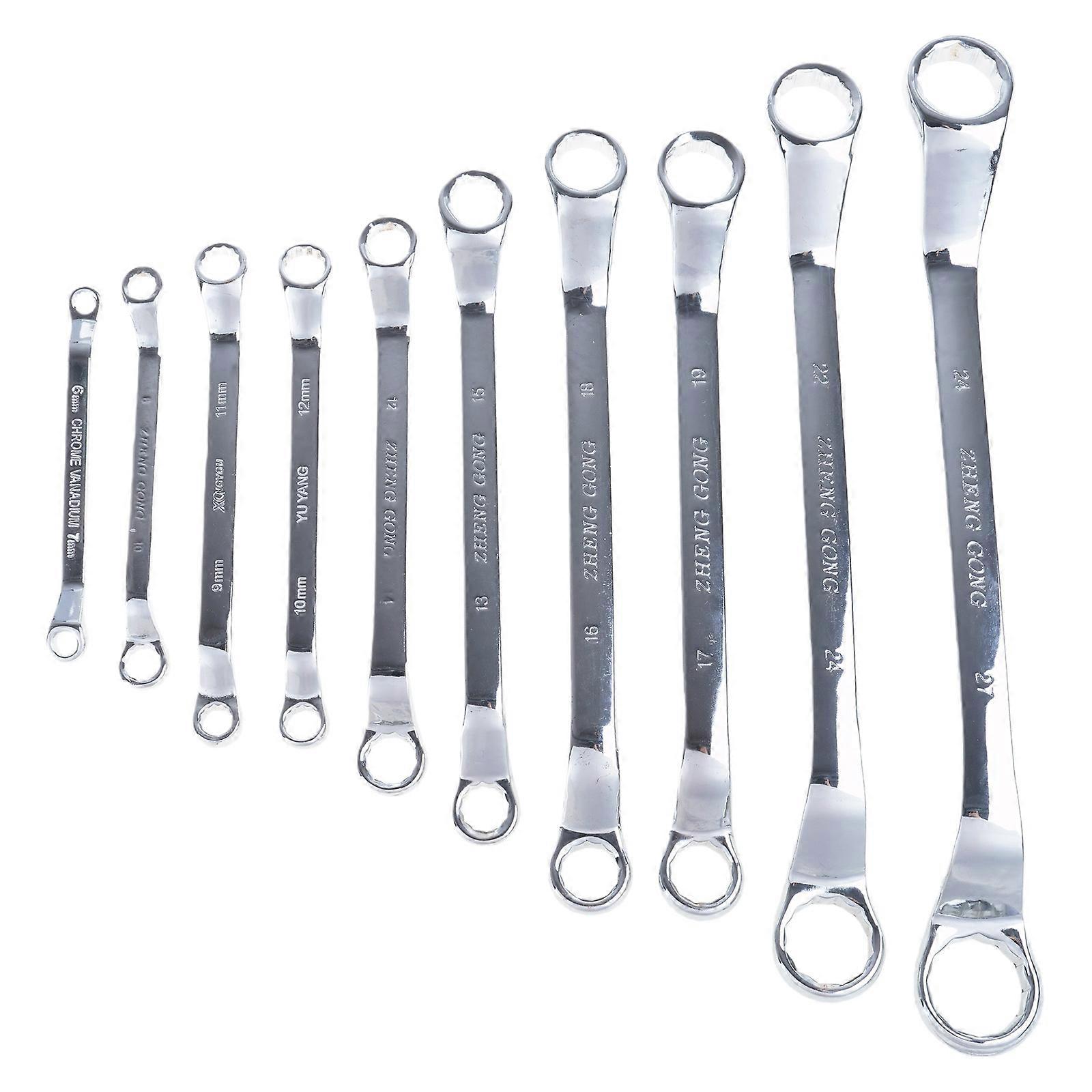 Multifunctional 45 Degree Double Offset Box End Wrench Spanner Wrenches Car Repair Tool Offset Ratcheting Wrench Tool Multicolor