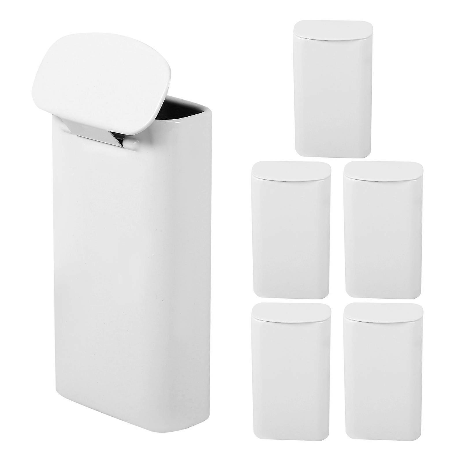 6Pcs Small Empty Tin Box Mini Rectangular Candy Storage Jewelry Cases