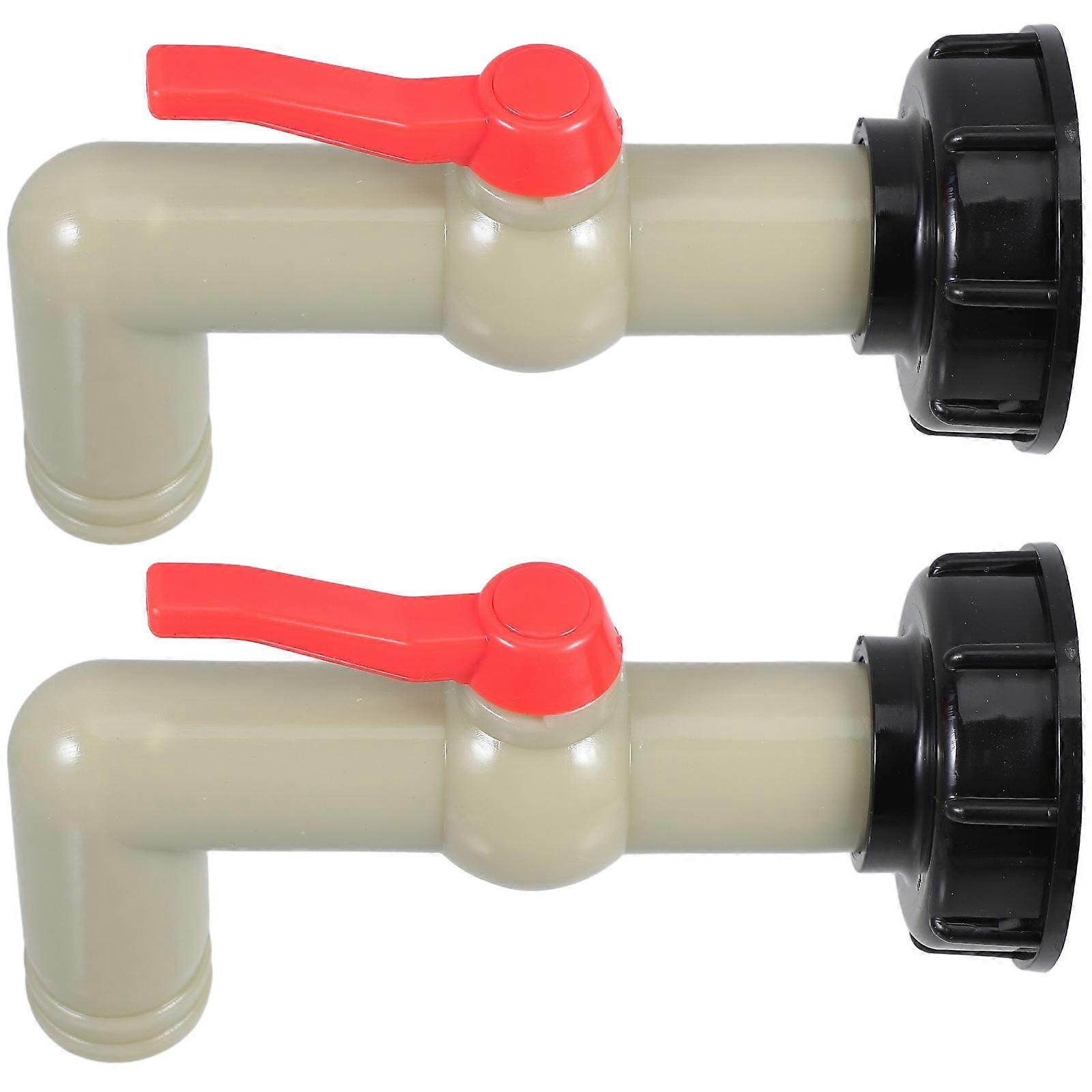 2Pcs Ball Valve Shut Off Switch for Water Tank Hose Adapter Extension