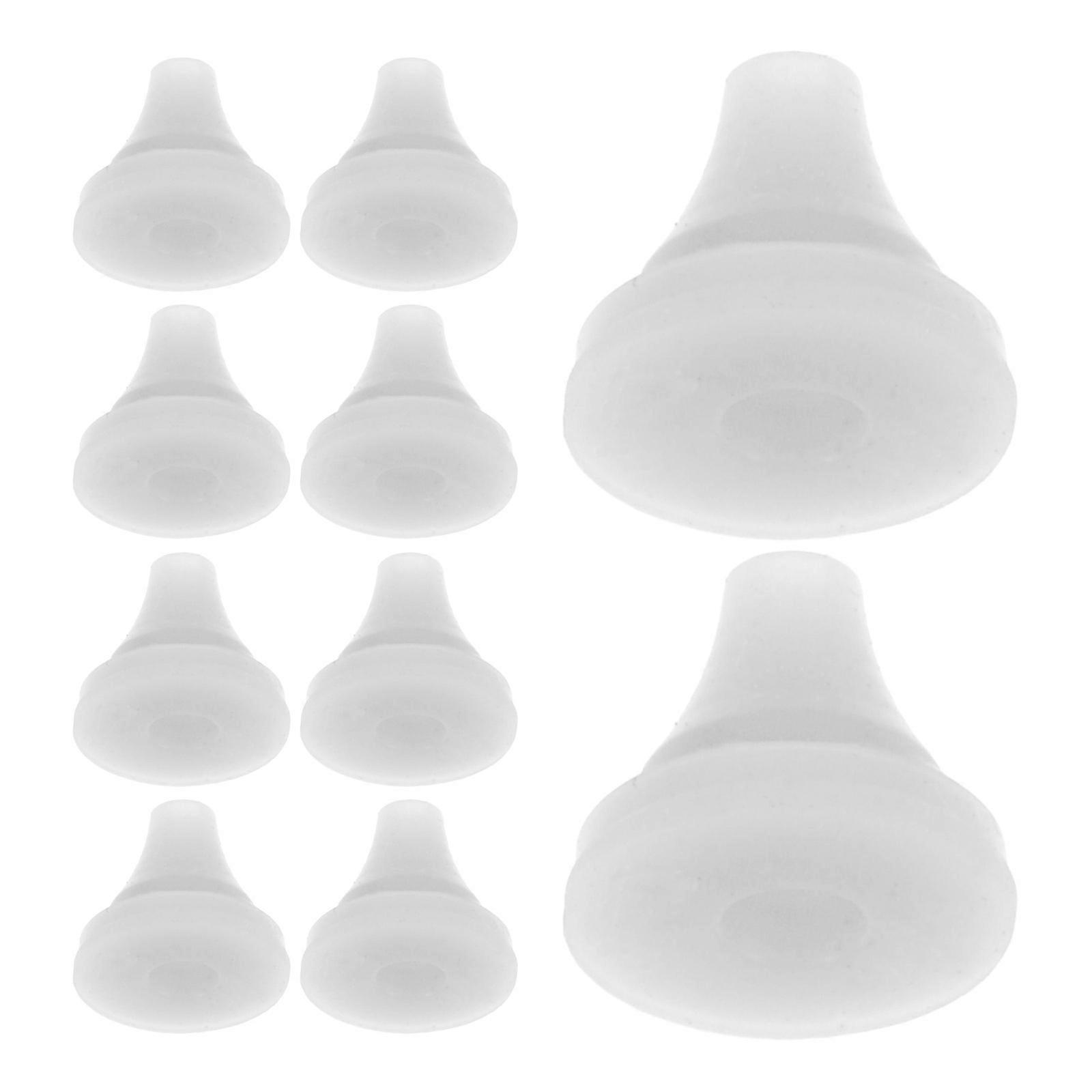 Shower Head Silicone Nozzles for Replacement White 10Pcs Pack
