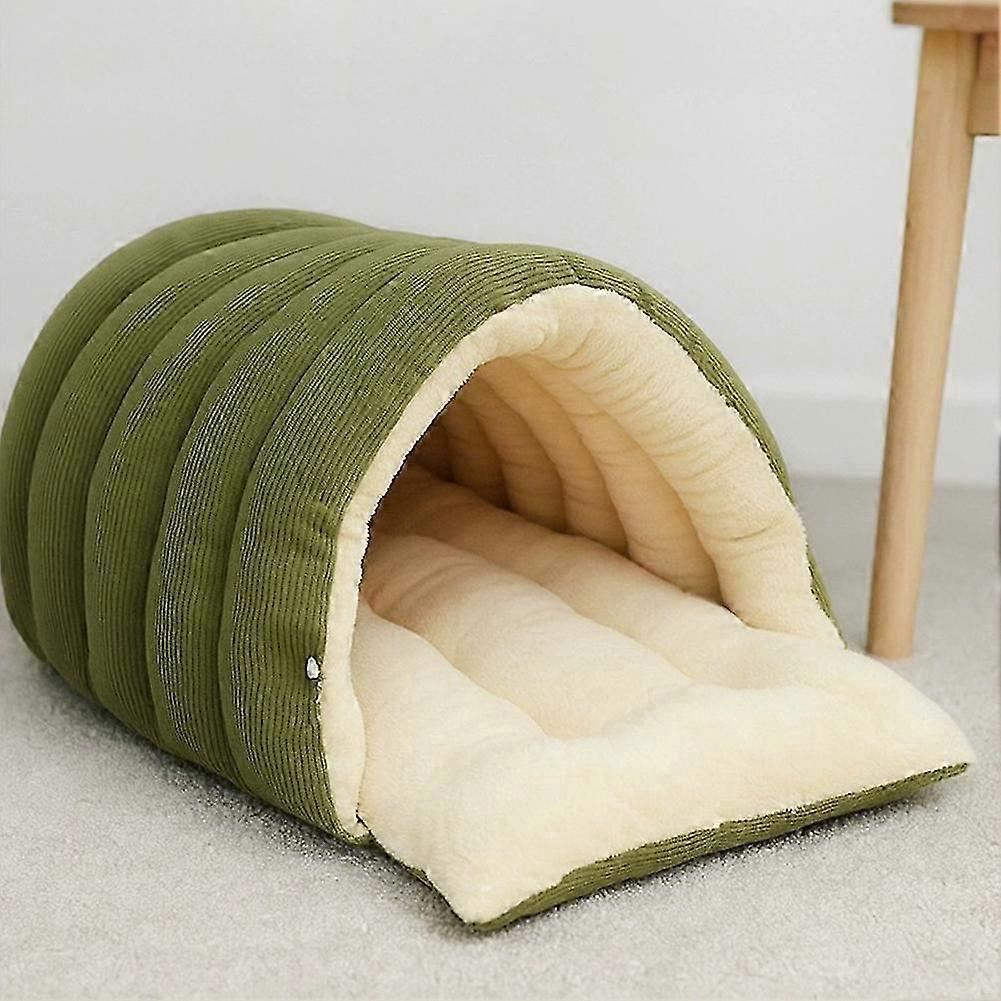 Plush Thickened Cat Bed, Removable Washable, Cozy Enclosed Cat Cave for Winter, Warm, Soft, and Durable for Small Medium Pets