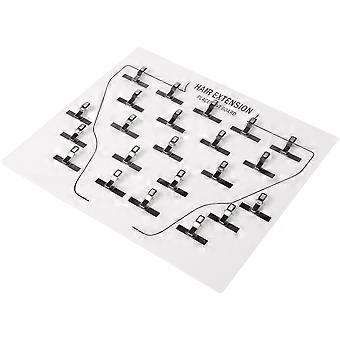 Extension Holder Akryl Hair Extension Holder Board-Clip i parykkpodeplate for hårstykker Professional Salon Home
