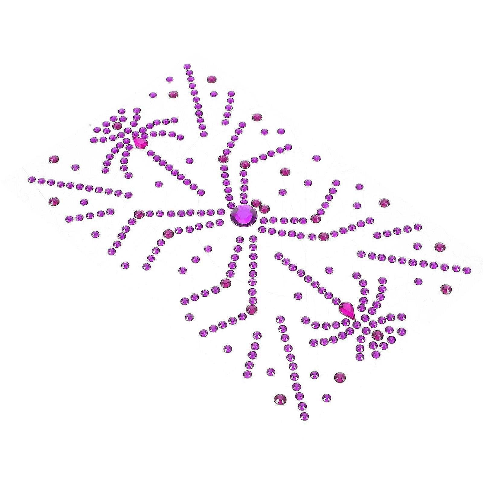 Spider Back Adhesive Face Gems Stick on Gems 1 Sheet for Halloween Party