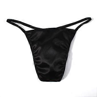Men Sexy Silky Satin Bikini Briefs Panties Thong T-back Pouch G-string Underwear