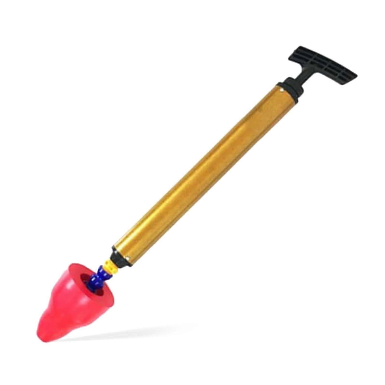 High-Pressure Pneumatic Drain Tool for Toilet Sink Tub Clogs with Ergonomic Grip and Durable Pipe Unclogger Design