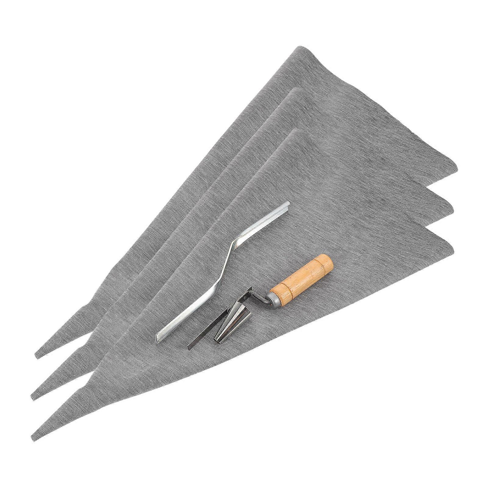 Mortar Bag with Metal Tip for Tile Grouting and Masonry 1Set
