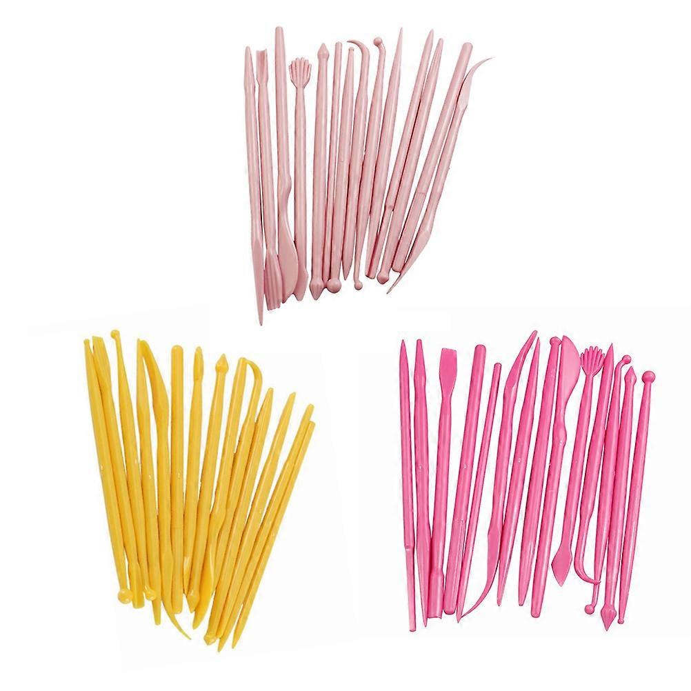 Cake Carved Group Fondant Tool for Baking Use 14Pcs Rosy Kit