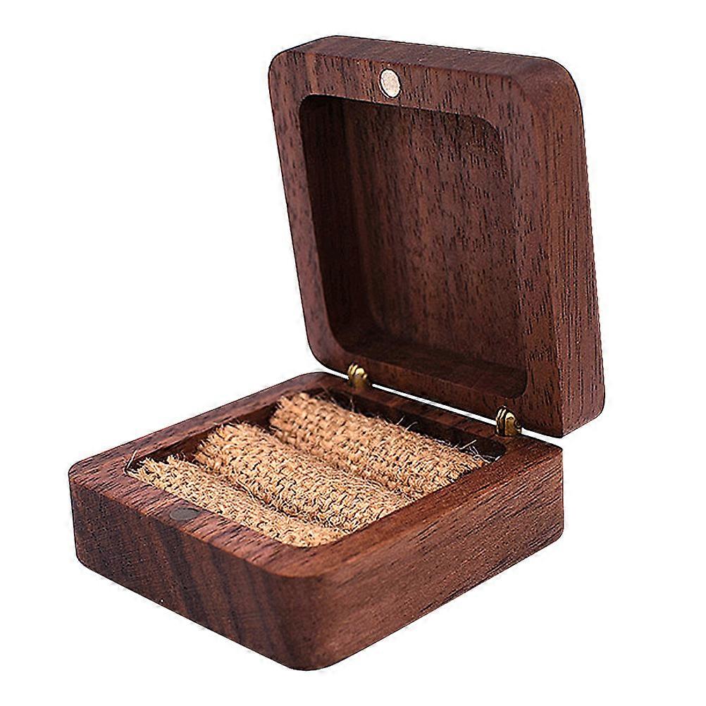 Proposal Ring Box Jewelry Storage Compact Wood Ring Protection 1Pack