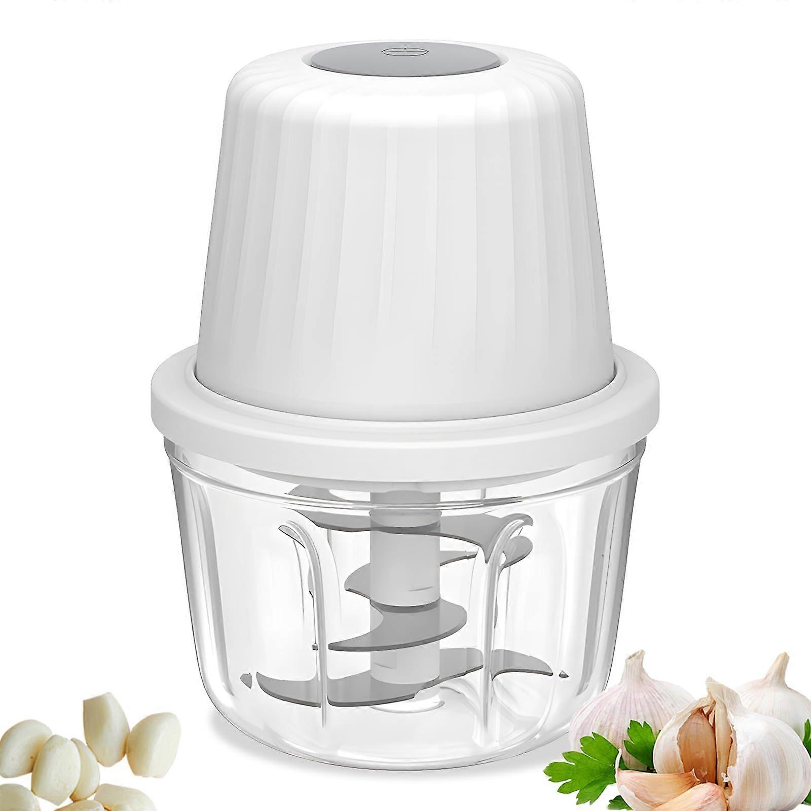 Electric Food Chopper 400ml USB Rechargeable SixBlade Mini Processor for Meat Vegetables Fruit