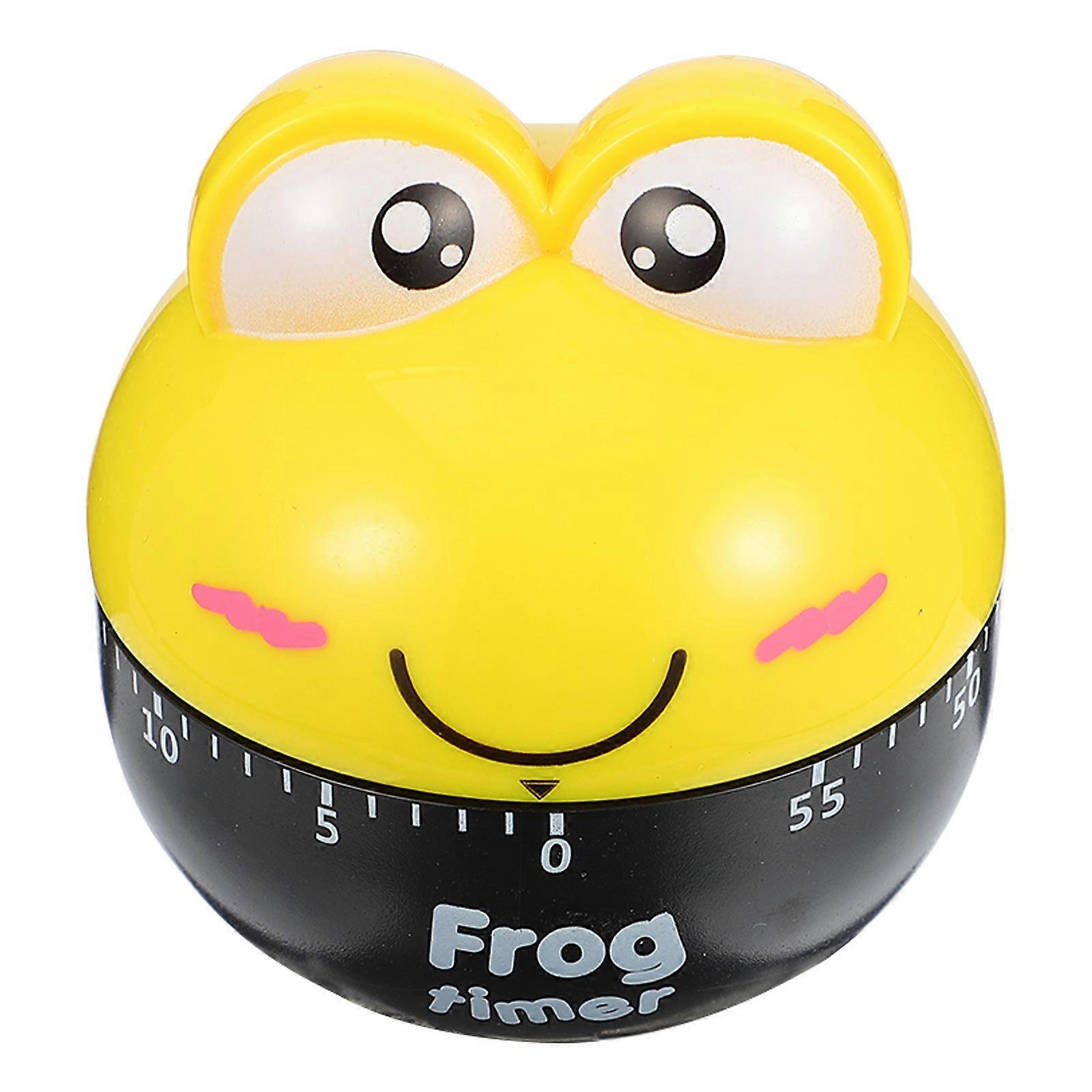 Cute Kitchen Timer Student Planning Cooking Boiled Eggs Frog Shape 6.5X6.5X6.5CM 1Set