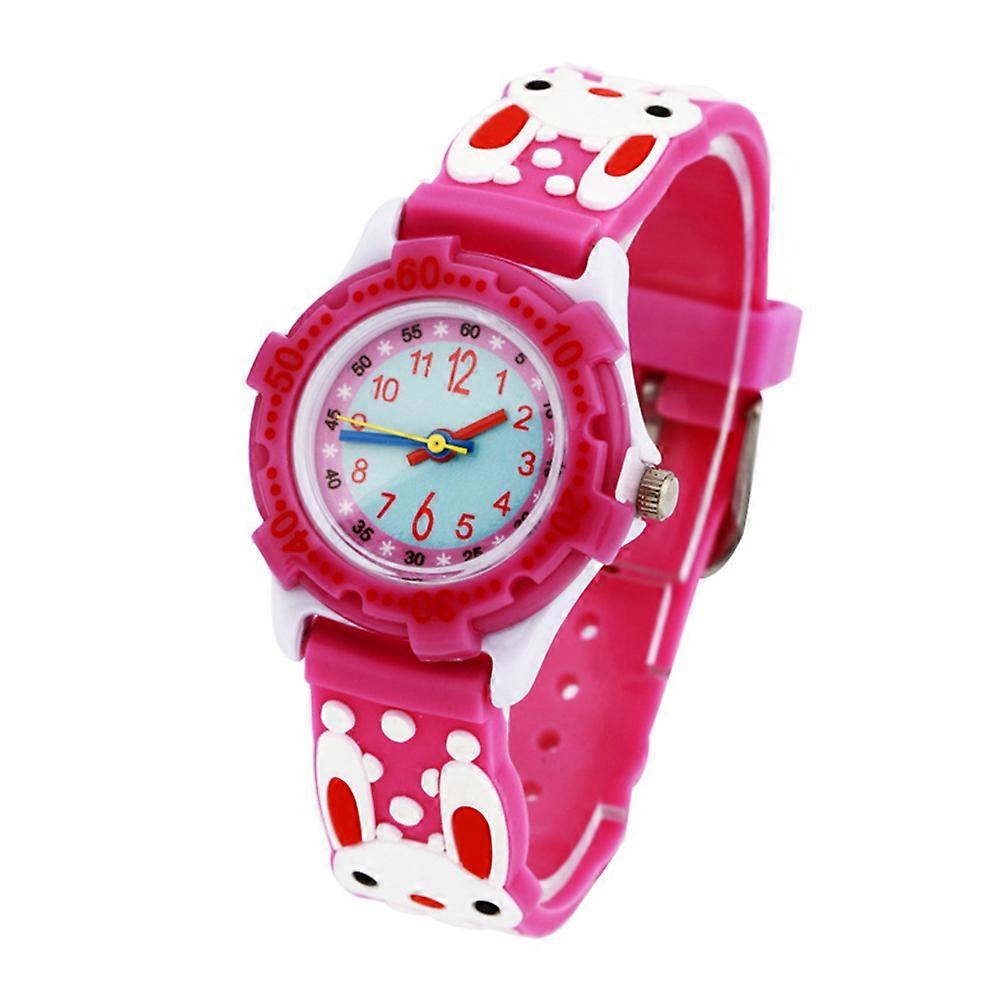 Children Wrist Watch Kids Digital Watch with Rabbit Pattern 2Pcs
